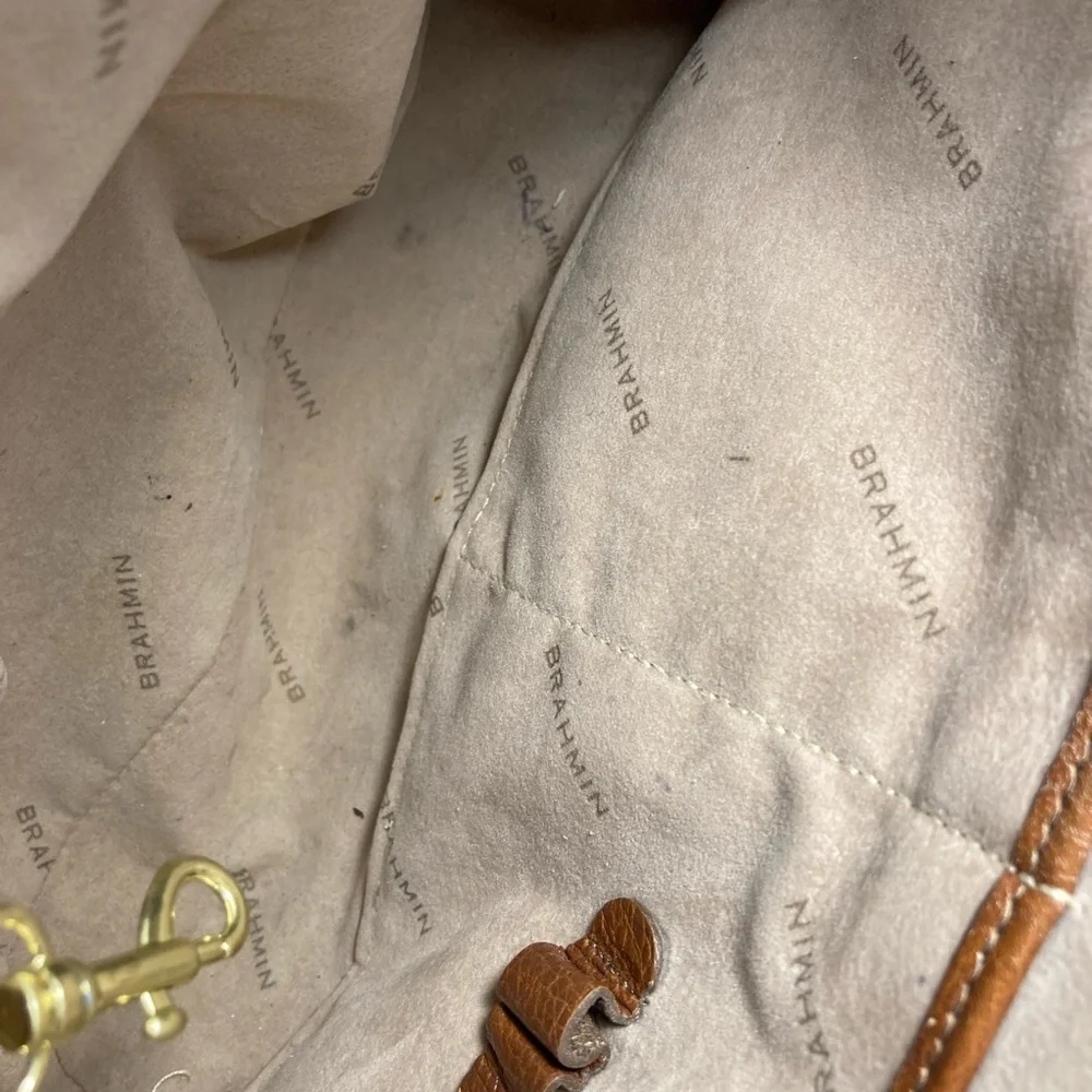 Brahmin Brown Leather WOMENS messenger SHOULDERBAG - Picture 9 of 10